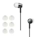 TV, Audio-Video si Foto - Portabile audio - Casti audio - Set 6 dopuri pentru casti Kwmobile pentru Sony WI-C300, WI-C400, MDR-XB55AP, MDR-EX155AP, confort sporit, Silicon, alb - Infinity.ro