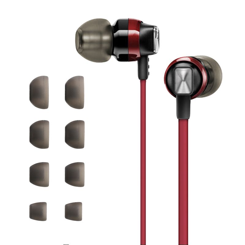 TV, Audio-Video si Foto - Portabile audio - Casti audio - Set 8 dopuri pentru casti Kwmobile pentru Sennheiser CX 300S, CX 6.00BT, Momentum In-Ear, confort sporit, Silicon, gri - Infinity.ro