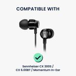 TV, Audio-Video si Foto - Portabile audio - Casti audio - Set 8 dopuri pentru casti Kwmobile pentru Sennheiser CX 300S, CX 6.00BT, Momentum In-Ear, confort sporit, Silicon, gri - Infinity.ro
