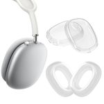 TV, Audio-Video si Foto - Portabile audio - Casti audio - Husa casti Kwmobile pentru Apple AirPods Max, AirPods Max 2, protectie la zgarieturi, Termoplastic, transparent - Infinity.ro