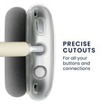 TV, Audio-Video si Foto - Portabile audio - Casti audio - Husa casti Kwmobile pentru Apple AirPods Max, AirPods Max 2, protectie la zgarieturi, Termoplastic, transparent - Infinity.ro
