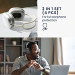 TV, Audio-Video si Foto - Portabile audio - Casti audio - Husa casti Kwmobile pentru Apple AirPods Max, AirPods Max 2, protectie la zgarieturi, Termoplastic, transparent - Infinity.ro