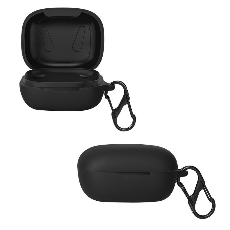 TV, Audio-Video si Foto - Portabile audio - Casti audio - Husa casti Kwmobile pentru EarFun Air Pro 3, protectie la zgarieturi, Silicon, negru - Infinity.ro