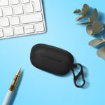 TV, Audio-Video si Foto - Portabile audio - Casti audio - Husa casti Kwmobile pentru EarFun Air Pro 3, protectie la zgarieturi, Silicon, negru - Infinity.ro