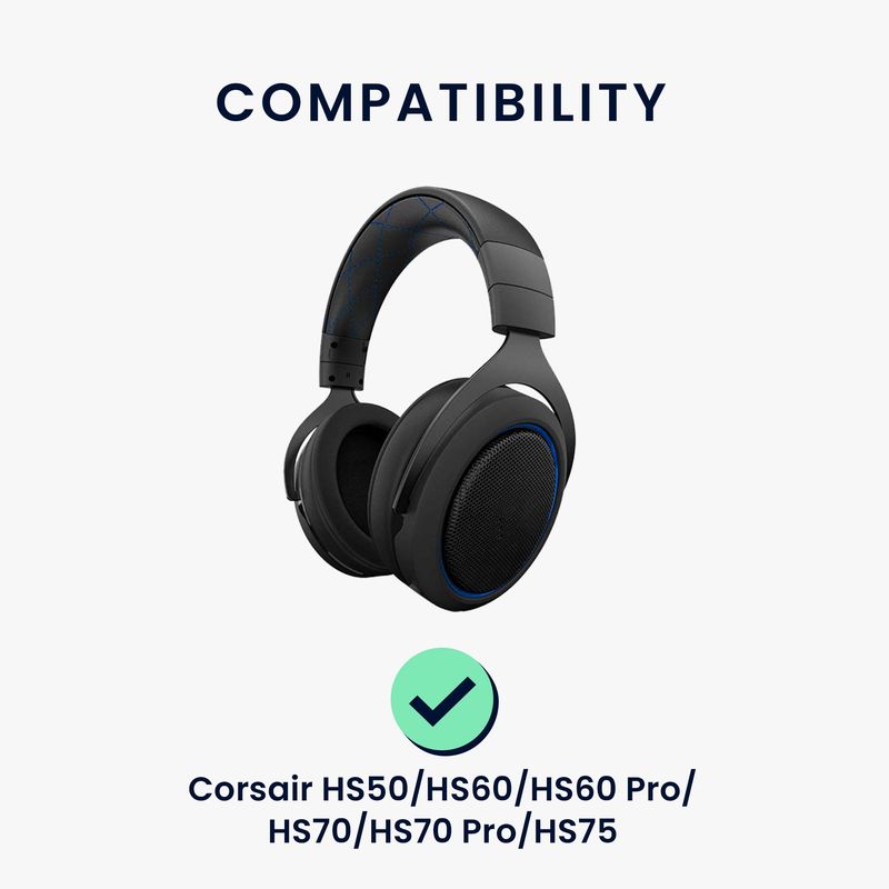 TV, Audio-Video si Foto - Portabile audio - Casti audio - Microfon de schimb Kwmobile pentru Corsair HS50 HS60 HS60 Pro HS70 HS70 Pro HS75, detasabil, plastic, negru - Infinity.ro