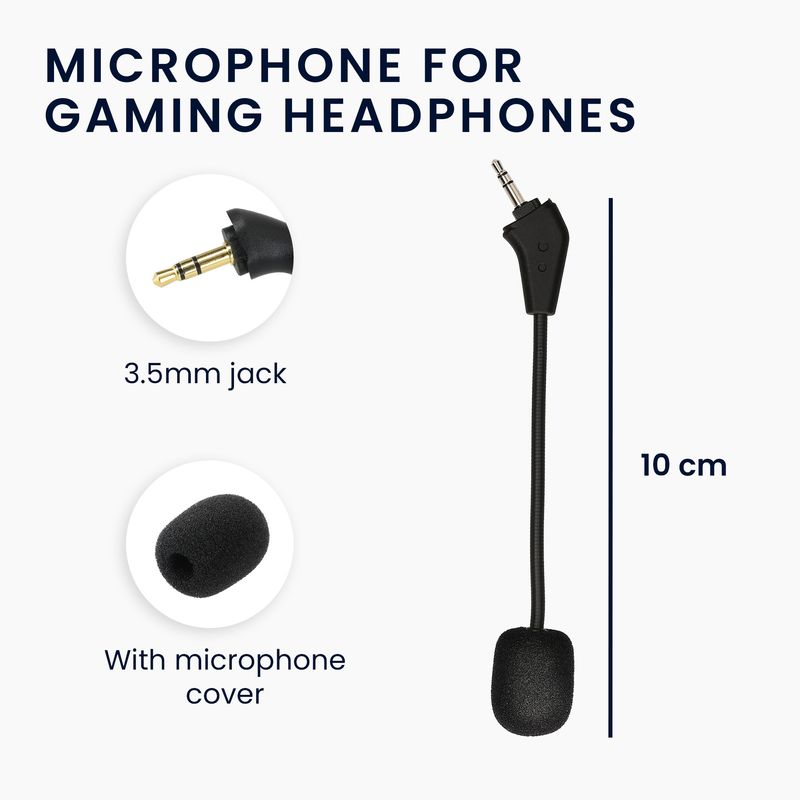 TV, Audio-Video si Foto - Portabile audio - Casti audio - Microfon de schimb Kwmobile pentru Corsair HS50 HS60 HS60 Pro HS70 HS70 Pro HS75, detasabil, plastic, negru - Infinity.ro