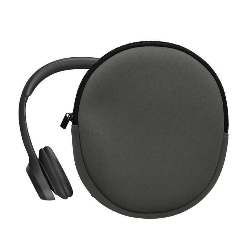 TV, Audio-Video si Foto - Portabile audio - Casti audio - Husa casti Kwmobile pentru Logitech H390, protectie la socuri, Neopren, gri - Infinity.ro