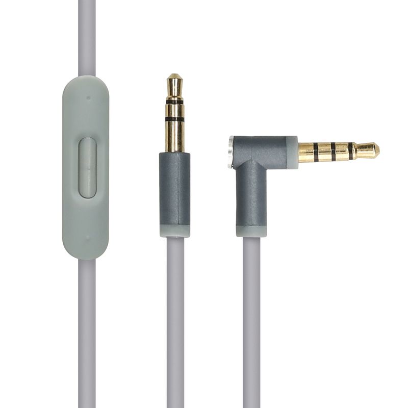 TV, Audio-Video si Foto - Portabile audio - Casti audio - Cablu Kwmobile pentru Beats Studio 3, Solo 3, Solo2, Studio 2, Studio 1, Mixr, cablu detasabil, Plastic, gri - Infinity.ro