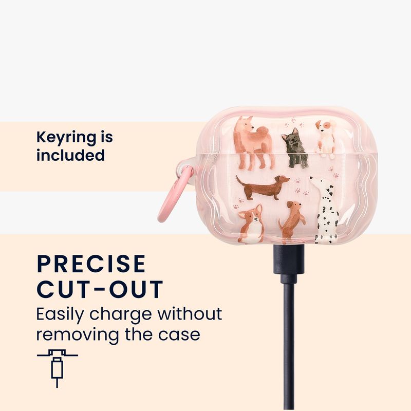 TV, Audio-Video si Foto - Portabile audio - Casti audio - Husa casti Kwmobile pentru Apple AirPods Pro 2, AirPods Pro, protectie la socuri, Termoplastic, multicolor - Infinity.ro