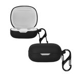 TV, Audio-Video si Foto - Portabile audio - Casti audio - Husa casti Kwmobile pentru JBL Wave Flex, Wave Flex 2, protectie la zgarieturi, Silicon, negru - Infinity.ro