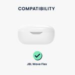 TV, Audio-Video si Foto - Portabile audio - Casti audio - Husa casti Kwmobile pentru JBL Wave Flex, Wave Flex 2, protectie la zgarieturi, Silicon, negru - Infinity.ro