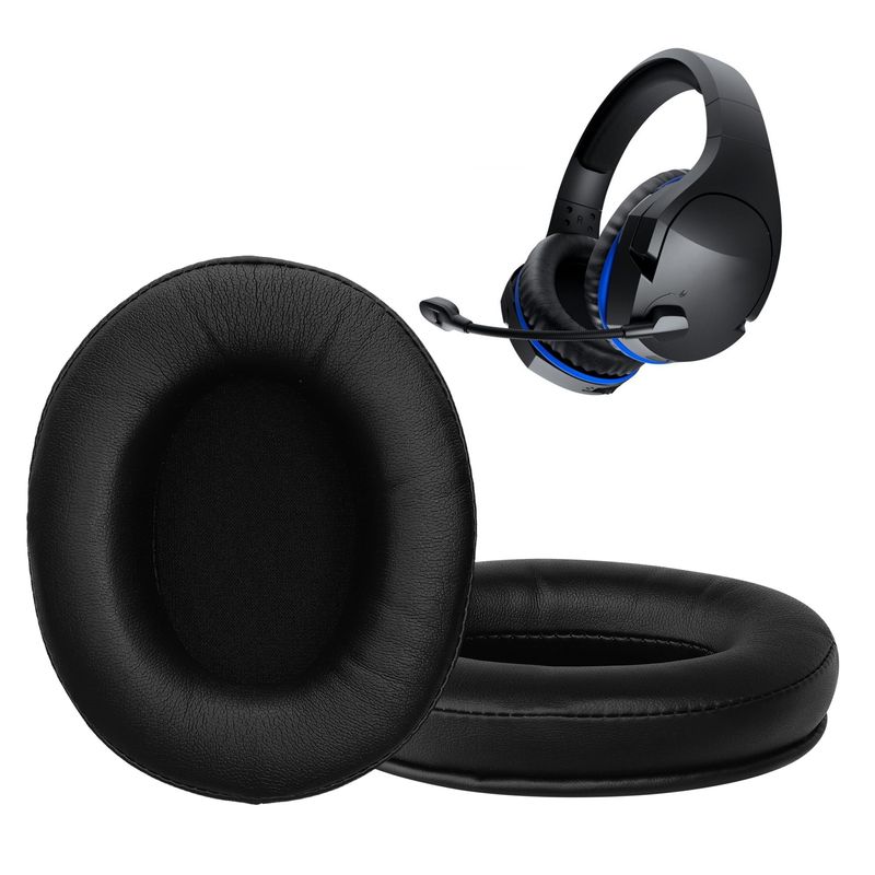 TV, Audio-Video si Foto - Portabile audio - Casti audio - Set 2 pernite casti Kwmobile pentru Kingston HyperX Cloud Stinger, Cloud Stinger S, Cloud Stinger Core, Cloud Mix, negru - Infinity.ro