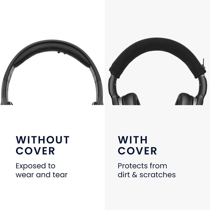 TV, Audio-Video si Foto - Portabile audio - Casti audio - Banda pentru casti Kwmobile pentru Sennheiser HD 4.50BTNC, HD4.40BT, HD4.30, HD 350BT, confort sporit, Neopren, negru - Infinity.ro