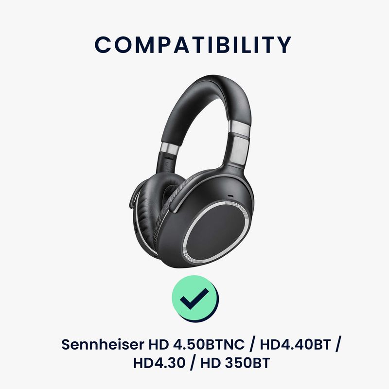 TV, Audio-Video si Foto - Portabile audio - Casti audio - Banda pentru casti Kwmobile pentru Sennheiser HD 4.50BTNC, HD4.40BT, HD4.30, HD 350BT, confort sporit, Neopren, negru - Infinity.ro
