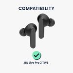 TV, Audio-Video si Foto - Portabile audio - Casti audio - Set 6 dopuri pentru casti Kwmobile pentru JBL Live Pro 2 TWS, confort sporit, Spuma cu memorie, negru - Infinity.ro