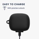TV, Audio-Video si Foto - Portabile audio - Casti audio - Husa casti Kwmobile pentru JBL Live Pro 2 TWS, protectie la zgarieturi, Silicon, negru - Infinity.ro