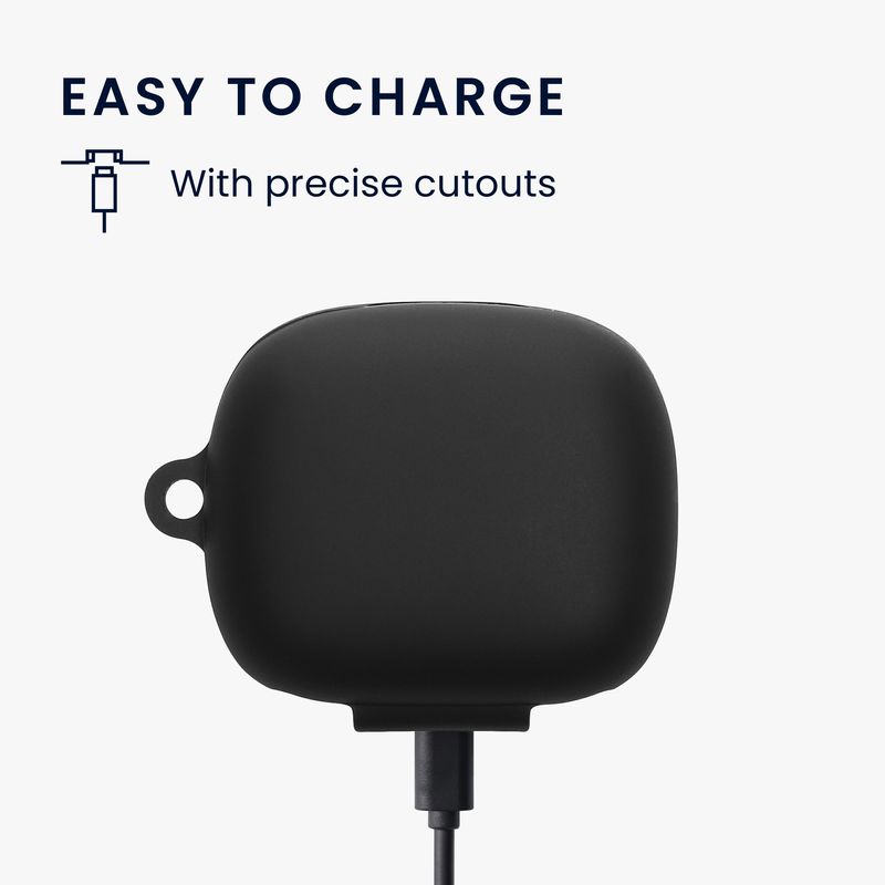 TV, Audio-Video si Foto - Portabile audio - Casti audio - Husa casti Kwmobile pentru JBL Live Pro 2 TWS, protectie la zgarieturi, Silicon, negru - Infinity.ro