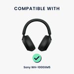 TV, Audio-Video si Foto - Portabile audio - Casti audio - Husa casti Kwmobile pentru Sony WH-1000XM5, protectie la socuri, Silicon, albastru - Infinity.ro
