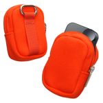 TV, Audio-Video si Foto - Portabile audio - Casti audio - Husa universala pentru casti Kwmobile, protectie la socuri, Nylon, portocaliu - Infinity.ro