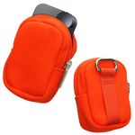 TV, Audio-Video si Foto - Portabile audio - Casti audio - Husa universala pentru casti Kwmobile, protectie la socuri, Nylon, portocaliu - Infinity.ro