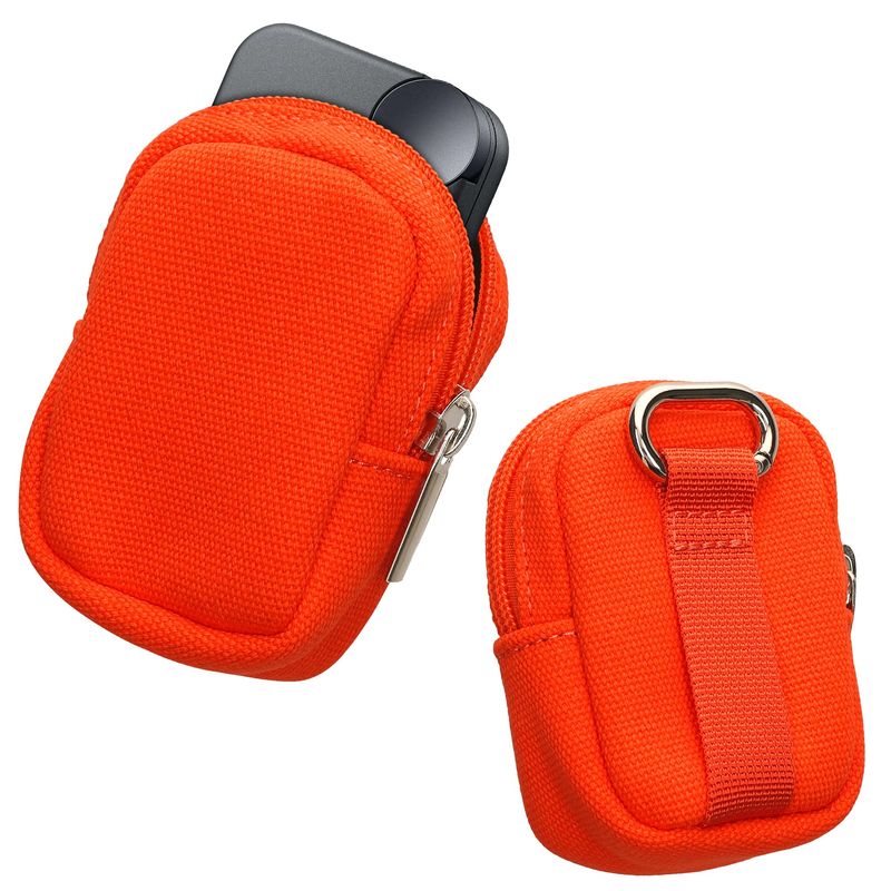 TV, Audio-Video si Foto - Portabile audio - Casti audio - Husa universala pentru casti Kwmobile, protectie la socuri, Nylon, portocaliu - Infinity.ro