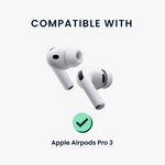 TV, Audio-Video si Foto - Portabile audio - Casti audio - Skin Kwmobile pentru Apple AirPods Pro 3, indepartare fara urme, nuanta 59, Vinil, bej - Infinity.ro
