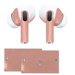 TV, Audio-Video si Foto - Portabile audio - Casti audio - Skin Kwmobile pentru Apple AirPods Pro 3, indepartare fara urme, nuanta 59, Vinil, bej - Infinity.ro