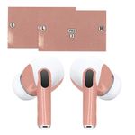 TV, Audio-Video si Foto - Portabile audio - Casti audio - Skin Kwmobile pentru Apple AirPods Pro 3, indepartare fara urme, nuanta 59, Vinil, bej - Infinity.ro