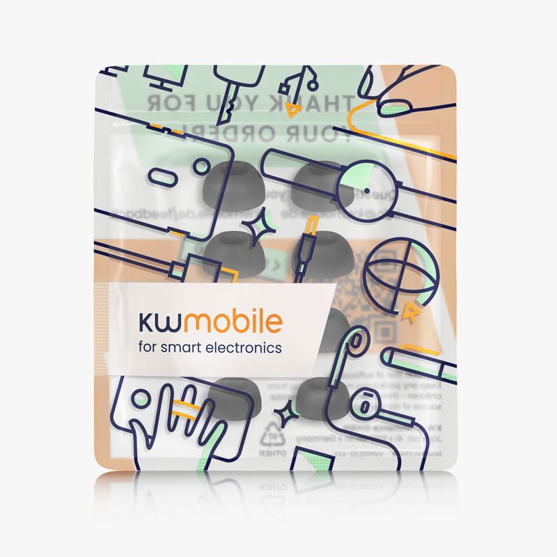 TV, Audio-Video si Foto - Portabile audio - Casti audio - Set 8 dopuri pentru casti Kwmobile pentru Huawei FreeBuds Pro 4, confort sporit, Silicon, negru - Infinity.ro