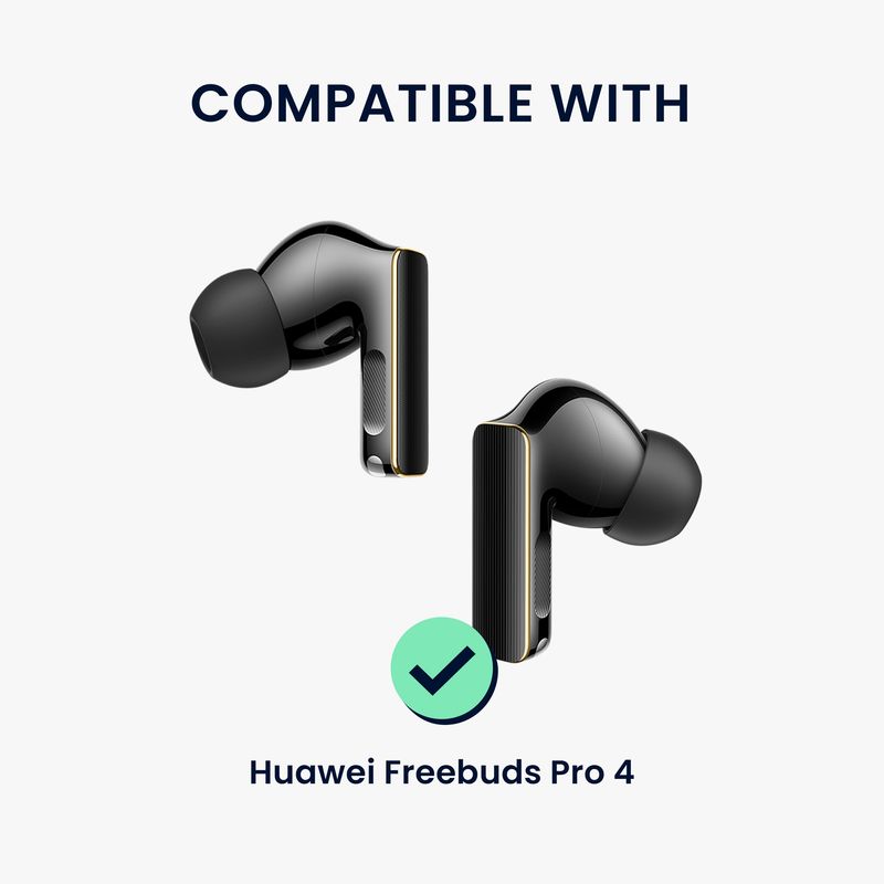 TV, Audio-Video si Foto - Portabile audio - Casti audio - Set 8 dopuri pentru casti Kwmobile pentru Huawei FreeBuds Pro 4, confort sporit, Silicon, negru - Infinity.ro
