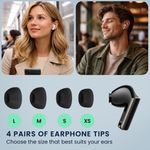 TV, Audio-Video si Foto - Portabile audio - Casti audio - Set 8 dopuri pentru casti Kwmobile pentru Huawei FreeBuds Pro 4, confort sporit, Silicon, negru - Infinity.ro