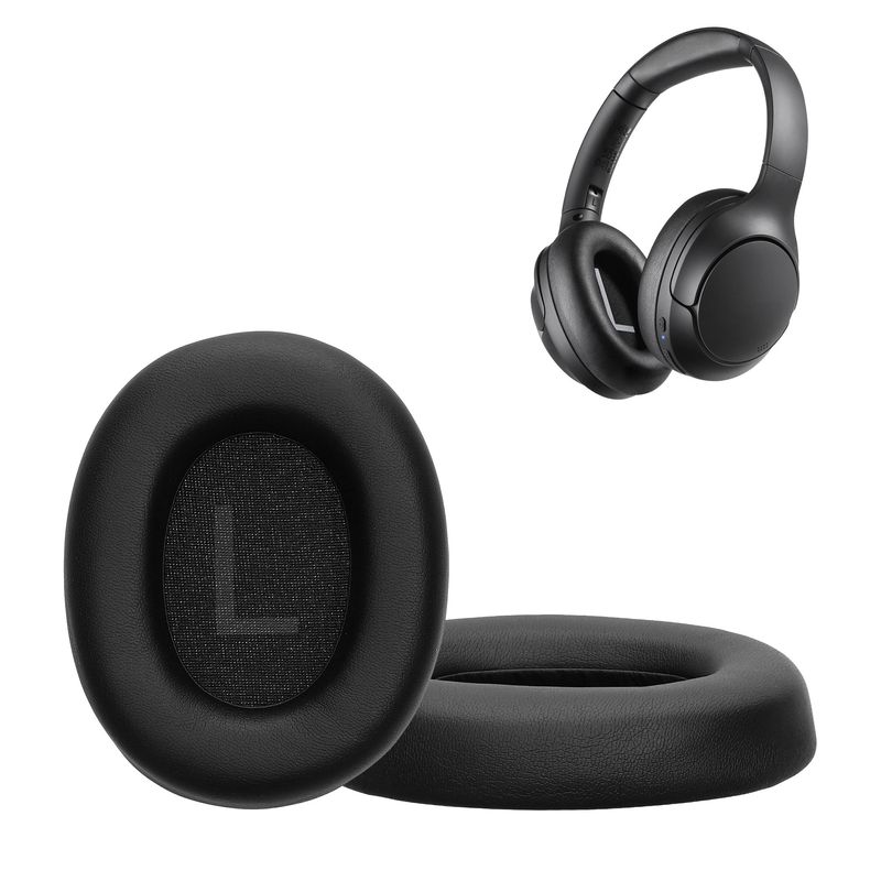 TV, Audio-Video si Foto - Portabile audio - Casti audio - Set 2 pernite pentru casti Kwmobile pentru TOZO HT3, HT2, confort sporit, Piele ecologica, negru - Infinity.ro