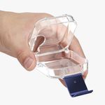 TV, Audio-Video si Foto - Portabile audio - Casti audio - Husa casti Kwmobile pentru Nothing CMF by Nothing Buds Pro 2, CMF Buds 2 Plus, anti-alunecare, Silicon, transparent - Infinity.ro