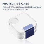 TV, Audio-Video si Foto - Portabile audio - Casti audio - Husa casti Kwmobile pentru Nothing CMF by Nothing Buds Pro 2, CMF Buds 2 Plus, anti-alunecare, Silicon, transparent - Infinity.ro