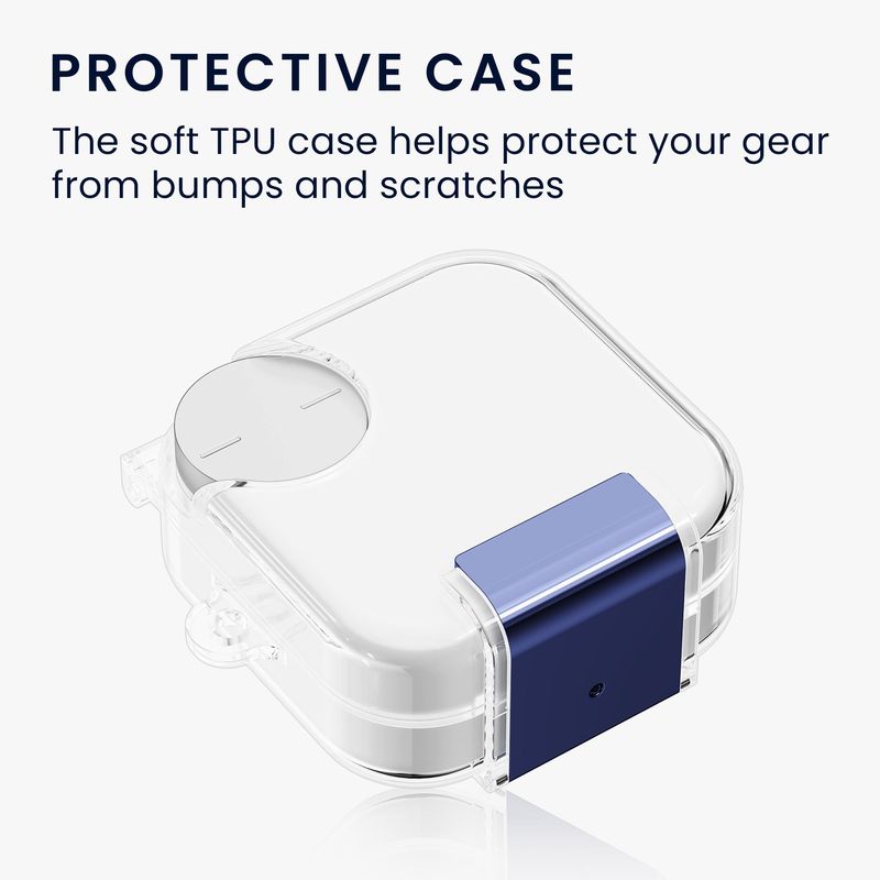 TV, Audio-Video si Foto - Portabile audio - Casti audio - Husa casti Kwmobile pentru Nothing CMF by Nothing Buds Pro 2, CMF Buds 2 Plus, anti-alunecare, Silicon, transparent - Infinity.ro