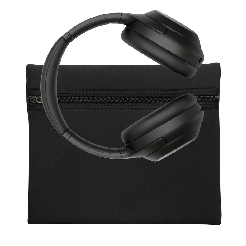TV, Audio-Video si Foto - Portabile audio - Casti audio - Husa casti Kwmobile pentru Sony WH-1000XM4, Sony WH-1000XM6, Jabra Evolve 20, protectie la socuri, Neopren, negru - Infinity.ro