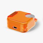 TV, Audio-Video si Foto - Portabile audio - Casti audio - Husa casti Kwmobile pentru Nothing CMF by Nothing Buds Pro 2, CMF Buds 2 Plus, anti-alunecare, Silicon, portocaliu - Infinity.ro