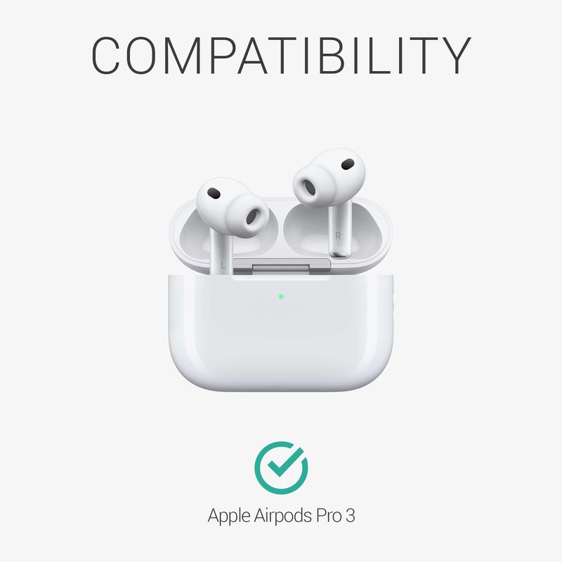 TV, Audio-Video si Foto - Portabile audio - Casti audio - Husa casti Kwmobile pentru Apple AirPods Pro 3, protectie la zgarieturi, Silicon, multicolor - Infinity.ro