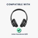 TV, Audio-Video si Foto - Portabile audio - Casti audio - Husa casti Kwmobile pentru Anker Soundcore Q20i, protectie la praf, Neopren, roz - Infinity.ro