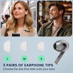 TV, Audio-Video si Foto - Portabile audio - Casti audio - Set 6 dopuri pentru casti Kwmobile pentru Samsung Galaxy Buds 3 FE, confort sporit, Silicon, alb - Infinity.ro