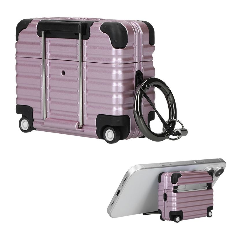 TV, Audio-Video si Foto - Portabile audio - Casti audio - Husa casti Kwmobile pentru Apple AirPods Pro 3, protectie la socuri, Termoplastic, mov - Infinity.ro