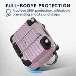 TV, Audio-Video si Foto - Portabile audio - Casti audio - Husa casti Kwmobile pentru Apple AirPods Pro 3, protectie la socuri, Termoplastic, mov - Infinity.ro