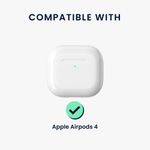 TV, Audio-Video si Foto - Portabile audio - Casti audio - Husa casti Kwmobile pentru Apple AirPods 4, protectie la socuri, Termoplastic, mov - Infinity.ro