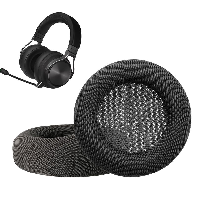 TV, Audio-Video si Foto - Portabile audio - Casti audio - Set 2 pernite pentru casti Kwmobile pentru Corsair Virtuoso MAX, confort sporit, Textil, negru - Infinity.ro