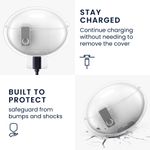 TV, Audio-Video si Foto - Portabile audio - Casti audio - Husa casti Kwmobile pentru Huawei FreeBuds 6i, functie stand, Termoplastic, transparent - Infinity.ro