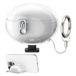 TV, Audio-Video si Foto - Portabile audio - Casti audio - Husa casti Kwmobile pentru Huawei FreeBuds 6i, functie stand, Termoplastic, transparent - Infinity.ro