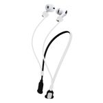 TV, Audio-Video si Foto - Portabile audio - Casti audio - Husa casti Kwmobile pentru Apple AirPods 3, AirPods 4, AirPods Pro, AirPods Pro 2, AirPods Pro 3, Silicon, alb, negru - Infinity.ro