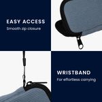 TV, Audio-Video si Foto - Portabile audio - Casti audio - Husa universala pentru casti Kwmobile, protectie la zgarieturi, Neopren, albastru - Infinity.ro