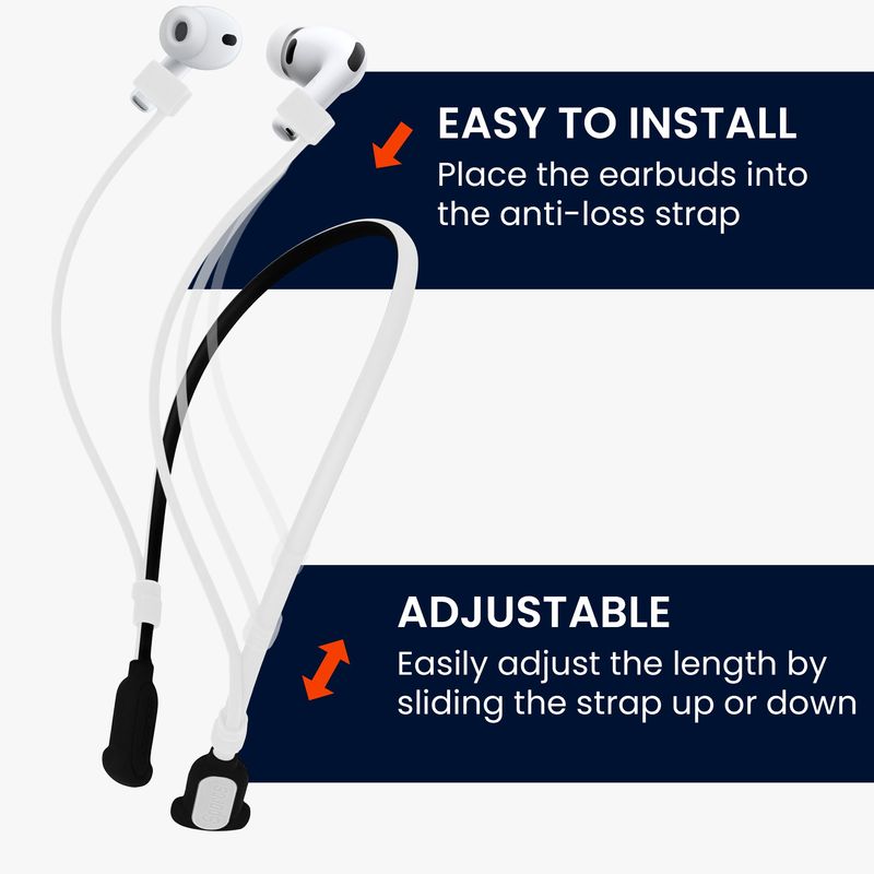 TV, Audio-Video si Foto - Portabile audio - Casti audio - Husa casti Kwmobile pentru Apple AirPods 3, AirPods 4, AirPods Pro, AirPods Pro 2, AirPods Pro 3, Silicon, alb, negru - Infinity.ro
