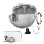 TV, Audio-Video si Foto - Portabile audio - Casti audio - Husa casti Kwmobile pentru Huawei FreeBuds 6i, functie stand, Termoplastic, negru - Infinity.ro